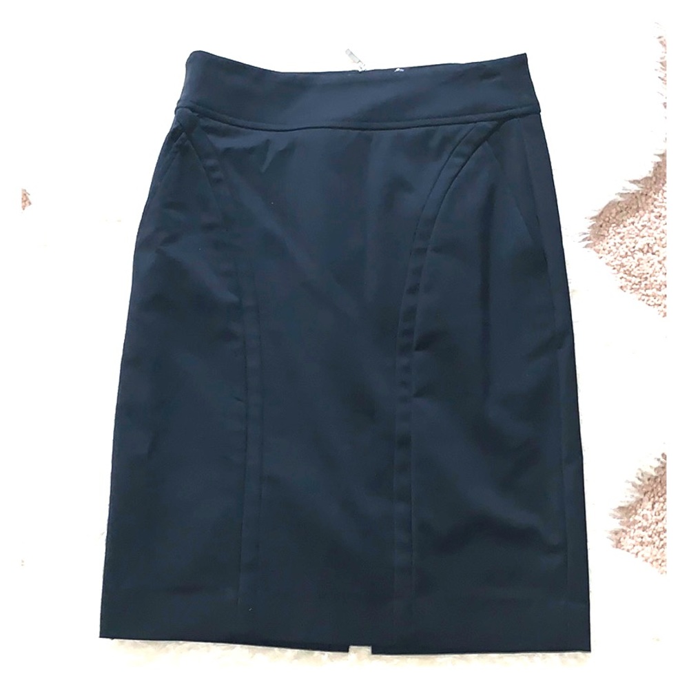 Etcetera Zip Up Black Skirt